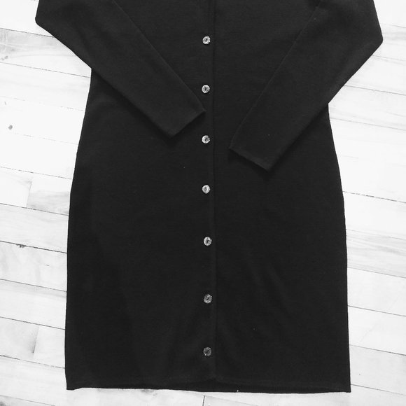 Merino wool long cardigan - Picture 2 of 3